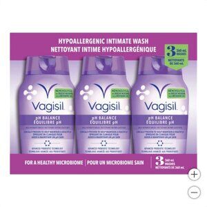Vagisil pH Balance Daily Intimate Wash, 3 x 360 mL